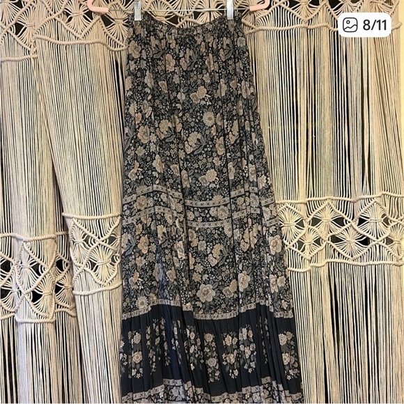 EUC Spell Juniper Maxi Skirt in Charcoal size small - Picture 8 of 11